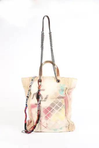 RARE 2010s Chanel Graffiti Tote Bag