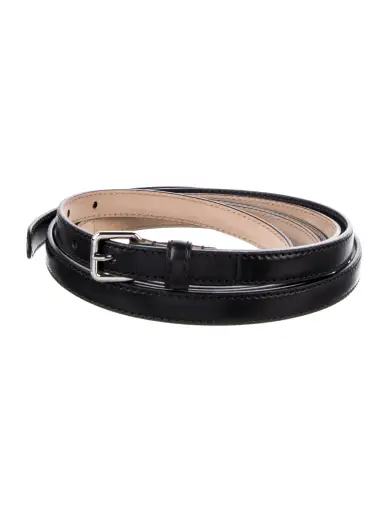 Skinny Leather Waist Belt