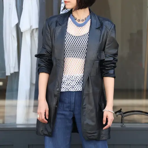 70s Gucci Black Leather Jacket