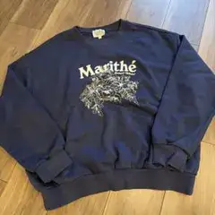 Marithe Francois Girbaud スウェット ネイビー