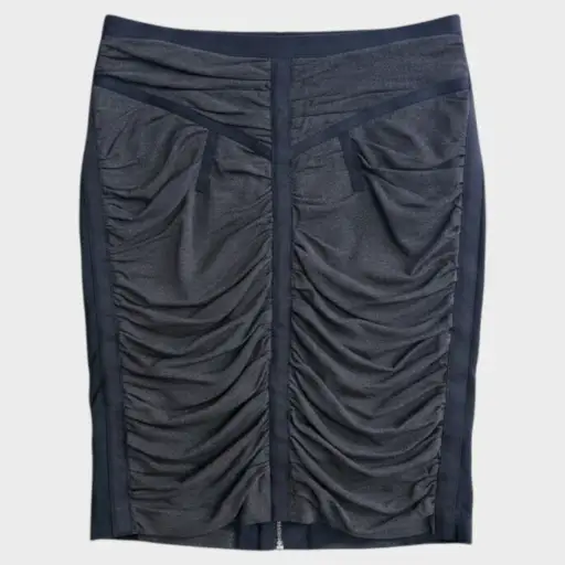 Ruched Zip Skirt
