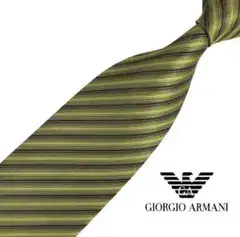 GIORGIO ARMANI ストライプ柄 高級SILKネクタイ n155