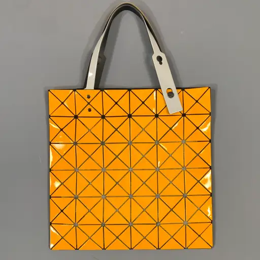 BOA BOA ISSEY MIYAKE Orange Triangle Tote Bag