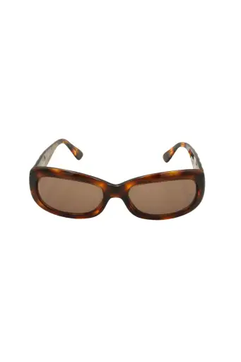 Chanel <br> 1990's quilted tortoiseshell CC logo sunglasses