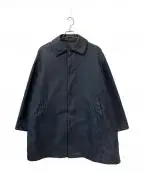FUMITO GANRYUフミトガンリュウ）の古着「TRAPEZE SOUTIENCOLLAR COAT/トラペーズ ステンカラーコート」｜ネイビー
