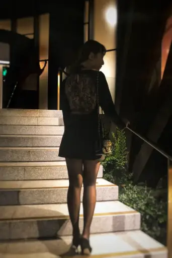 Black Minidress with Lace Back
