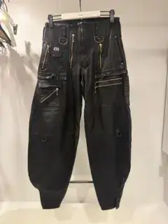 blackmeans 寅壱 レザー 超超ロング八分 ニッカカーゴパンツ