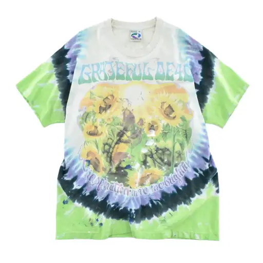 90's Liquid Blue Grateful Dead "Terrapin Sunflower" Summer Tour 1995 タイダイ ロックT 260714H