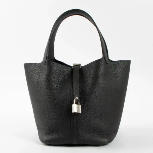 Hermès Picotin Lock 22 Black Clemence PHW