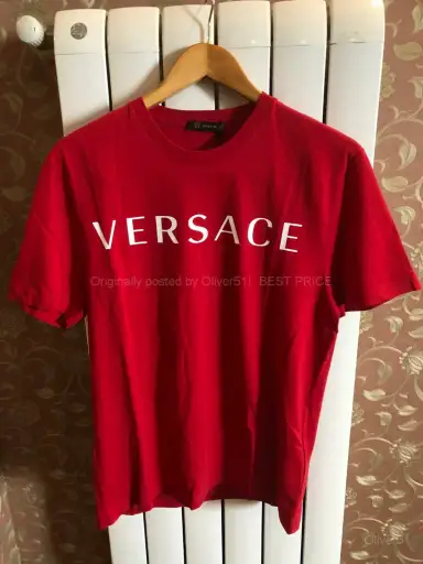 Versace Italy-Made Medusa Red Short Sleeve BFAJIJK413