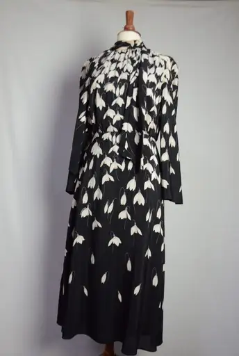 Valentino snowdrop print dress