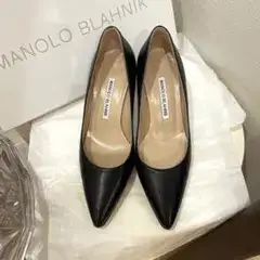 MANOLO BLAHNIK パンプス ブラック33