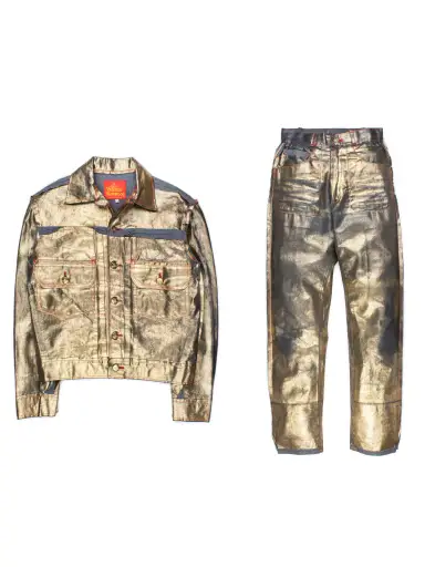 Vivienne Westwood SS1993 Gold Denim Set