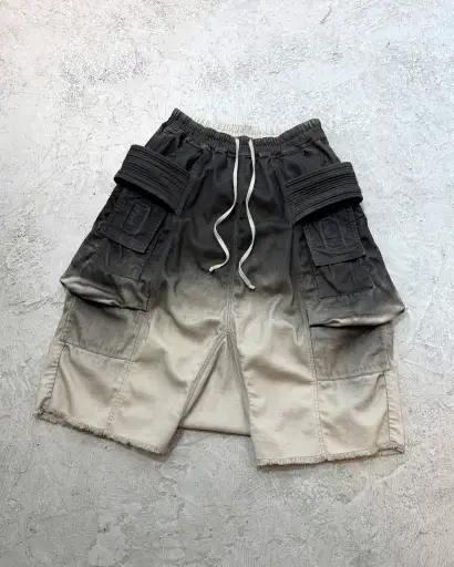 Rick Owens DRKSHDW Denim Creatch Cargo Shorts