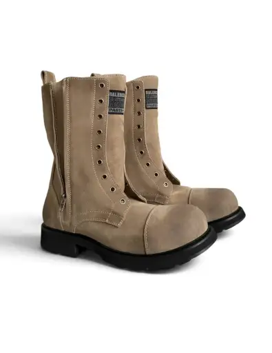 Balenciaga Truck Lace-Up Suede Boots