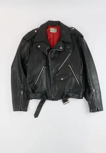 60s Alden Biker leather jacket M