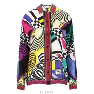 [A94]베르사체 1024221 1A192885X000 여성 셔츠 블라우스 VERSACE VERSACE Pr
