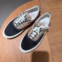 BURBERRY チェック スウェード スニーカー 43 (280)