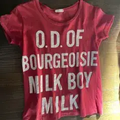 赤　Tシャツ MILK BOY MILK 吉川ひなの　アンダーカバー