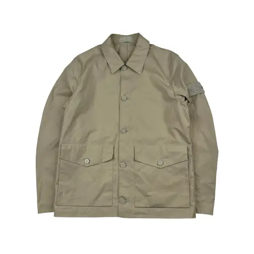 Stone Island 2023 Tan O-Ventile Ghost Jacket - Medium