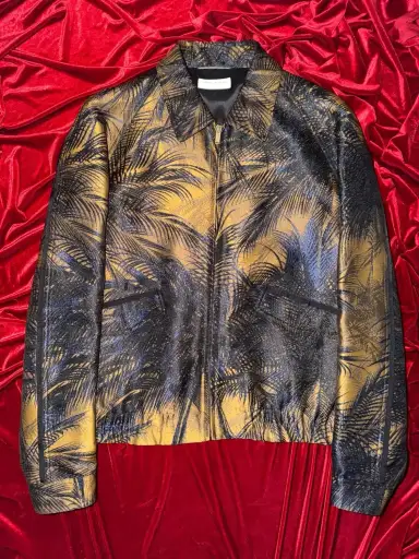 Saint Laurent Paris Palm Tree Jacquard Jacket