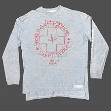 Daniel Poole 1990 90s Vintage Rave Safety Systems UK Rare L/S Graphic T-Shirt
