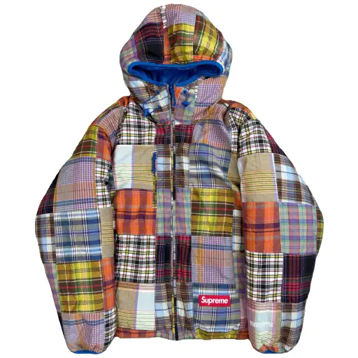 Supreme Madras Reversible Down Puffer Jacket (M)