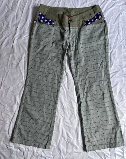 Khaki Script Trousers