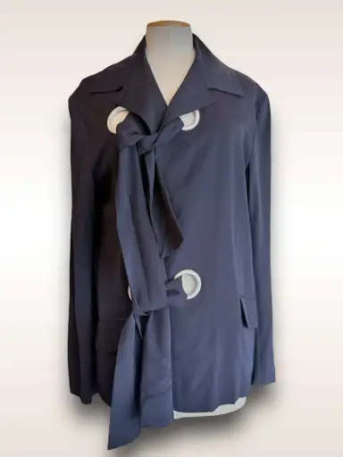 Yohji Yamamoto Jacket • Tie Front Jacket w/ Grommets SS 2004