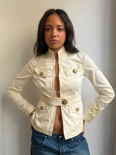 Jean Paul Gaultier Ecru Denim Jacket