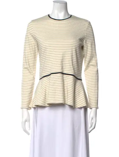 Peplum Striped Top