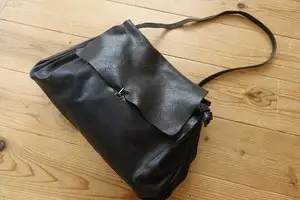 ma+ LEATHER accordion bag エムエークロス レザー アコーディオンバッグ Maurizio Amadei