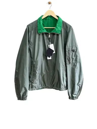 Prada Re-Nylon Stand Collar Jacket Size 52