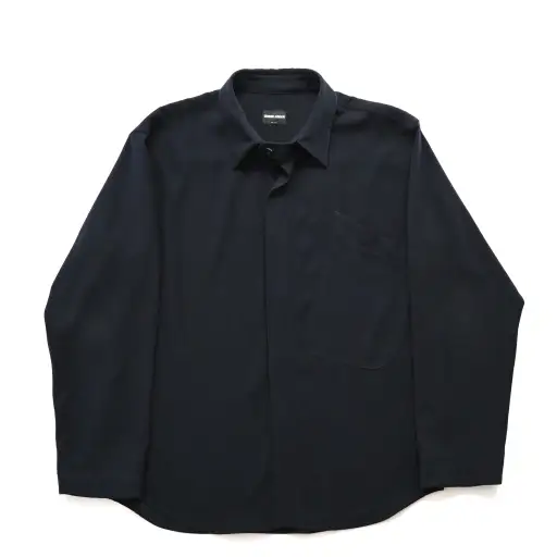 1990s giorgio armani polyester shirt jacket 52