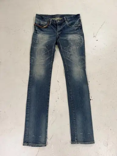 Hysteric Glamour Studded Stiched Denim