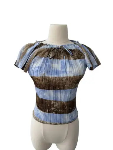 PLEATS PLEASE S/S 2003 RIBBON TOP