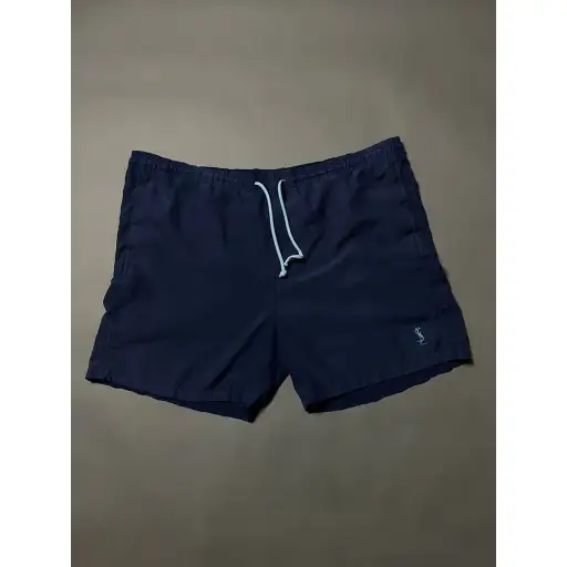 90s Yves Saint Laurent vintage navy shorts small YSL logo