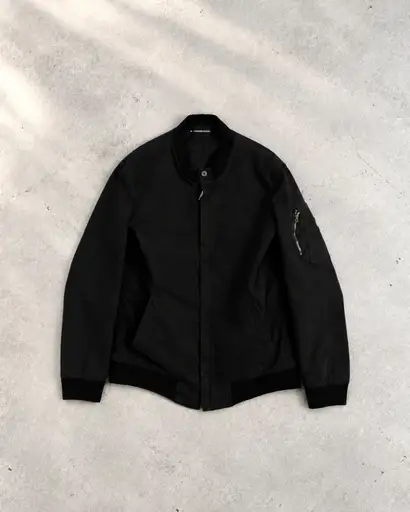 2010s Alexandre Plokhov  - rounded-pocket moleskin bomber jacket