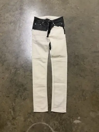 Rick Owens SS22 ‘Fogachine’ Collage Waxed Tyrone Jeans