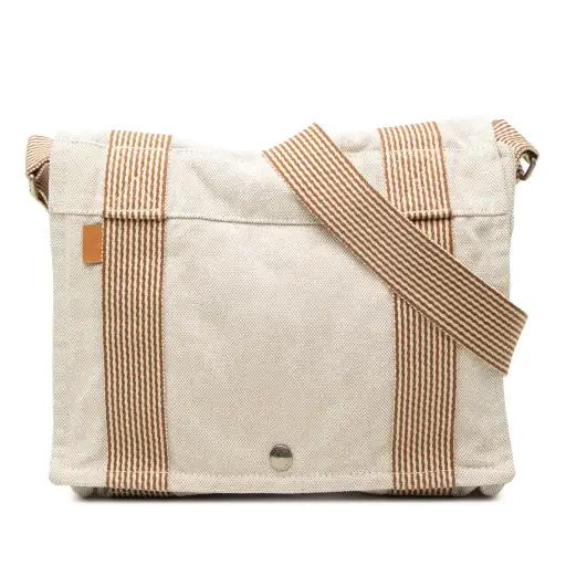 Hermès Canvas Fourre Tout Besace MM