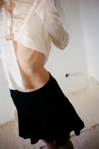 EARLY 00s PLEIN SUD BLACK MINI SKIRT