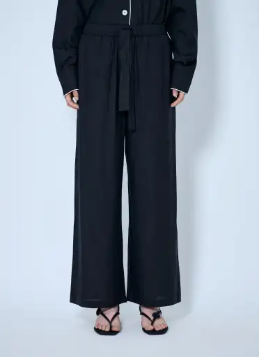 Toteme Piped Silk Trousers (FR 32)