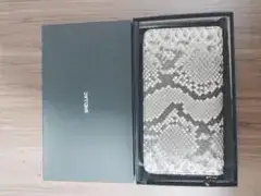 SHELLAC ダイヤモンドパイソン革 新品未使用ラウンドファスナー長財布