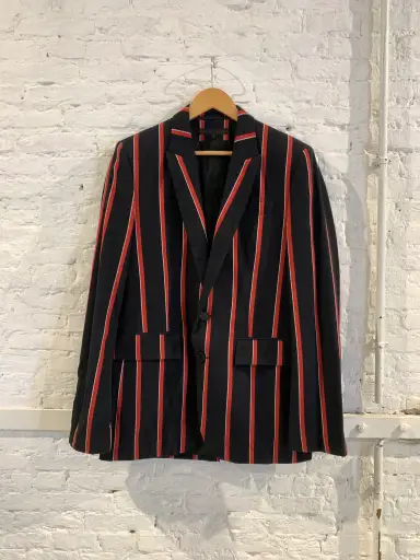 Vintage Veronique Branquinho SS 2006 Striped School Boy Blazer Jacket