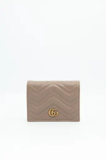 Gucci „GG Marmont“ Portemonnaie in Beige