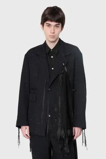 MIDORIKAWA SEQUINS WOOL JACKET