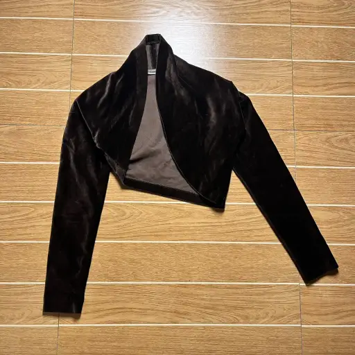 Vtg Romeo Gigli A/W 1989 Brown Velvet Cocoon Shrug Jacket