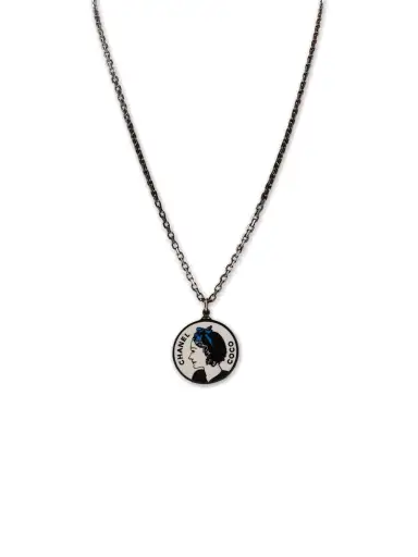 2003 Mademoiselle Portrait Pendant Necklace