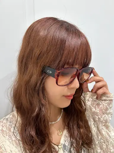 Christian Dior / vintage red tortoiseshell frame sunglasses.