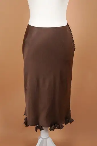 John Galliano SS 2001 Chocolate Brown Skirt (S)